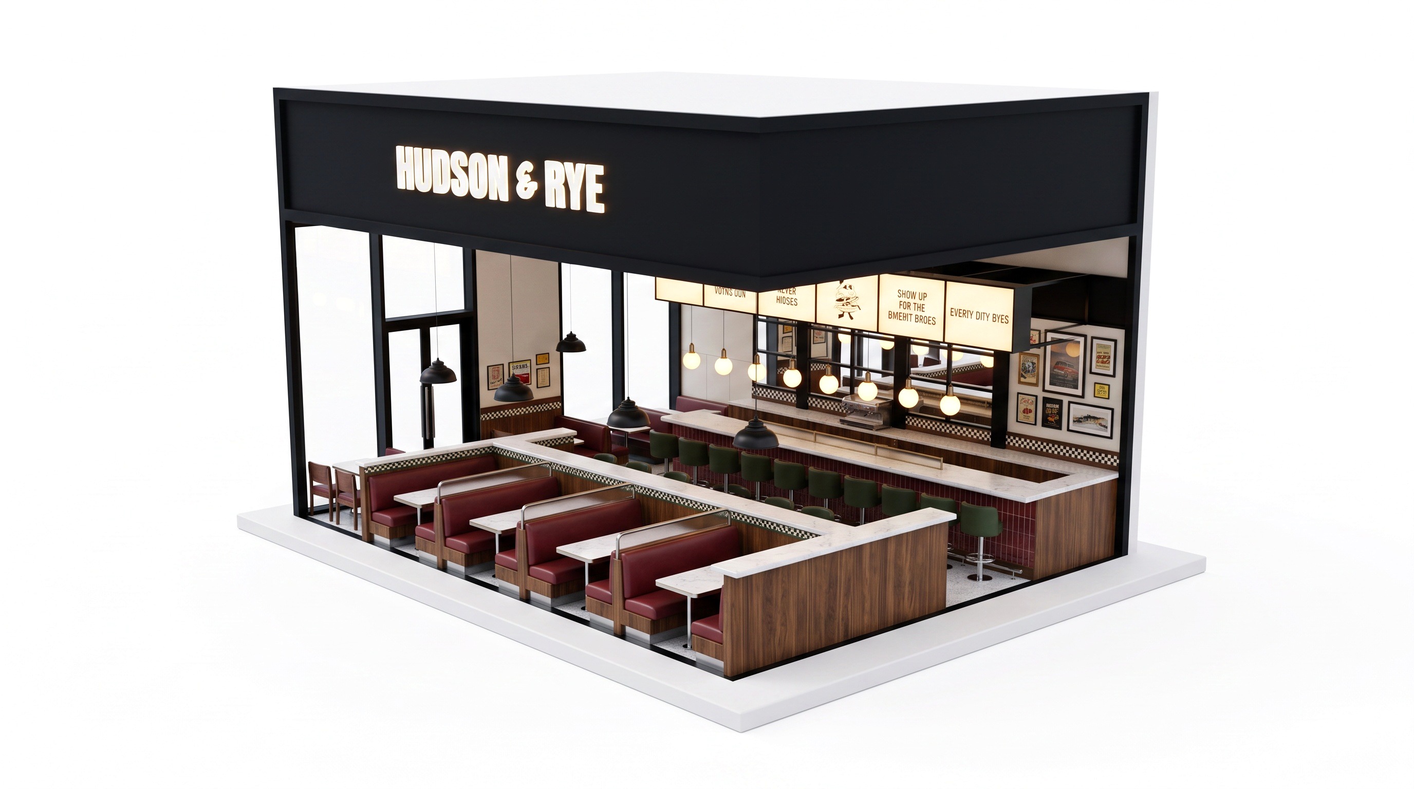Isometric miniature of Hudson & Rye, Dubai