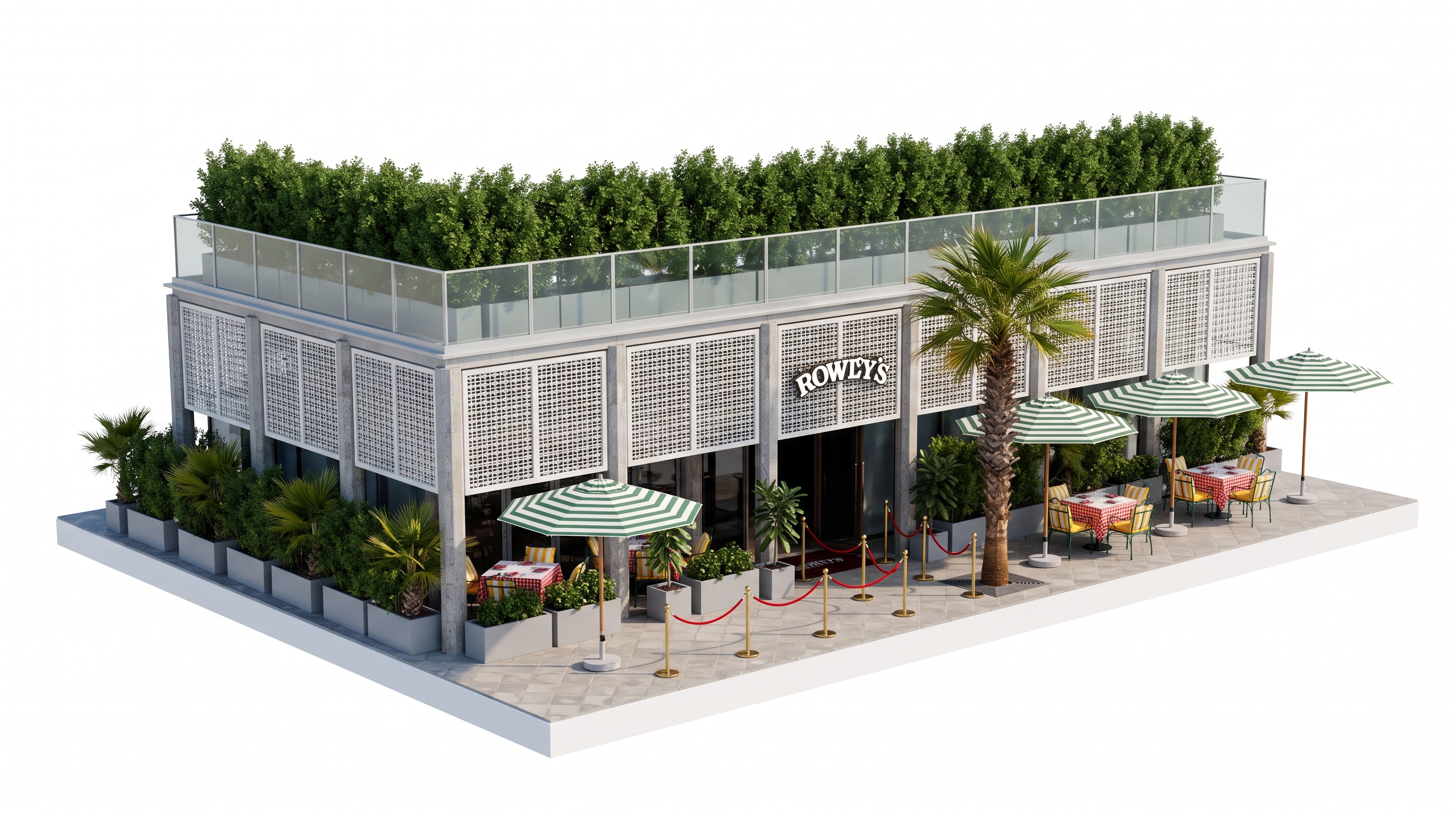 Isometric miniature of Rowley's (DIFC), Dubai