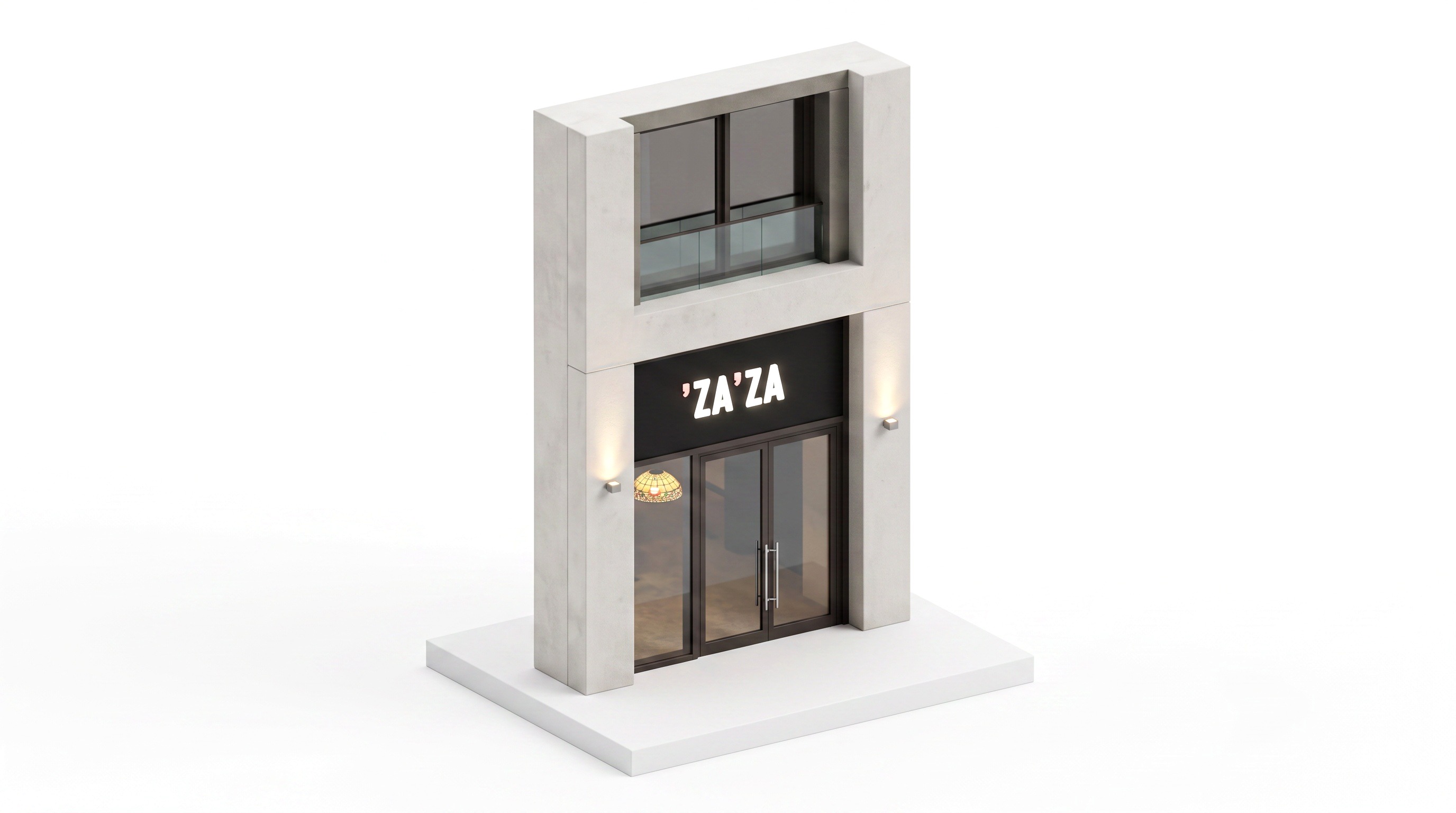Isometric miniature of Za Za Slice, Dubai